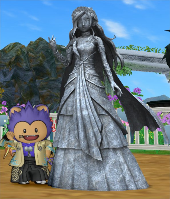 ルティアナの像（石像）