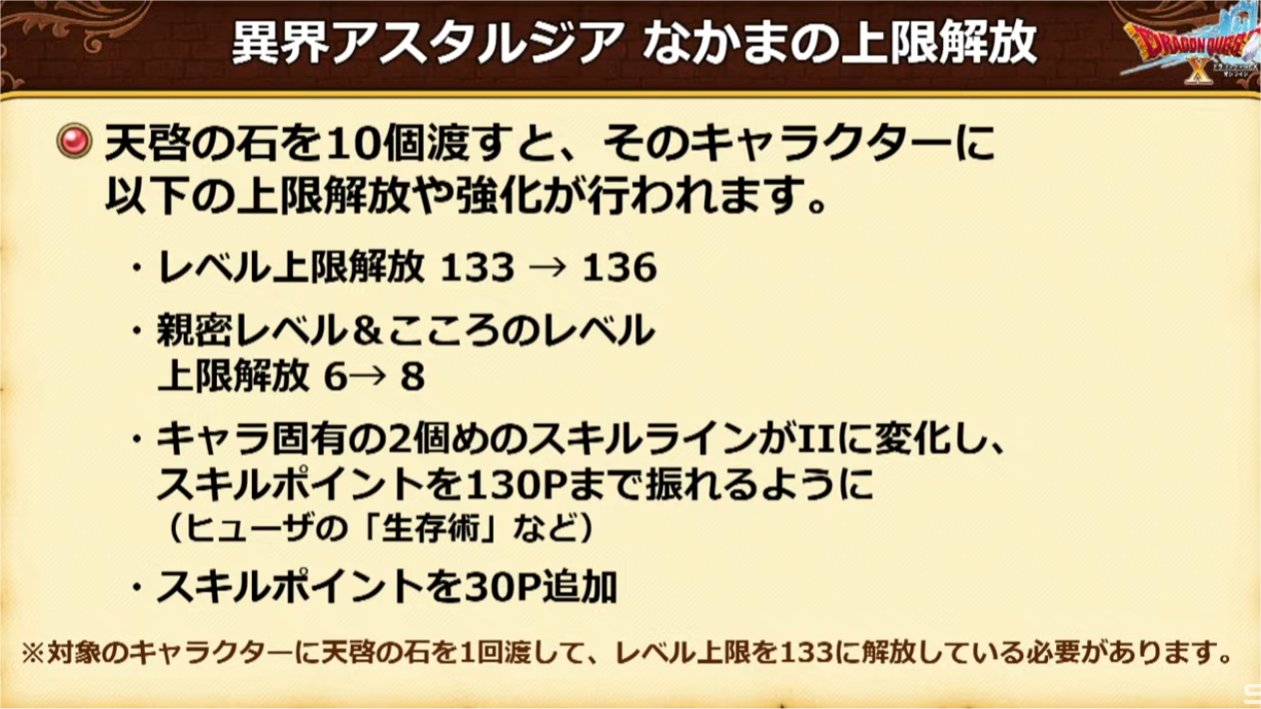 仲間の上限解放