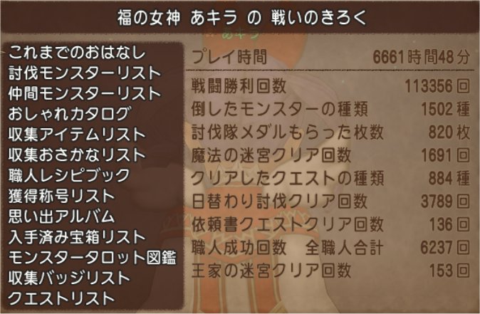 あキラのプレイ時間