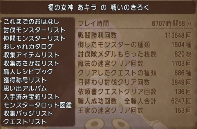 あキラのプレイ時間