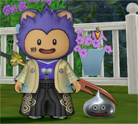 隠れメタルスライム像庭