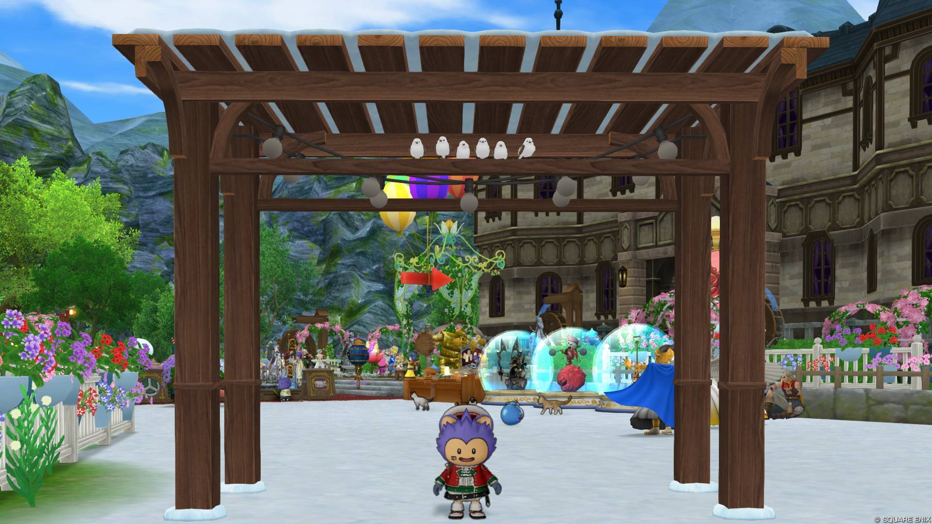 シマエナガのアーチ