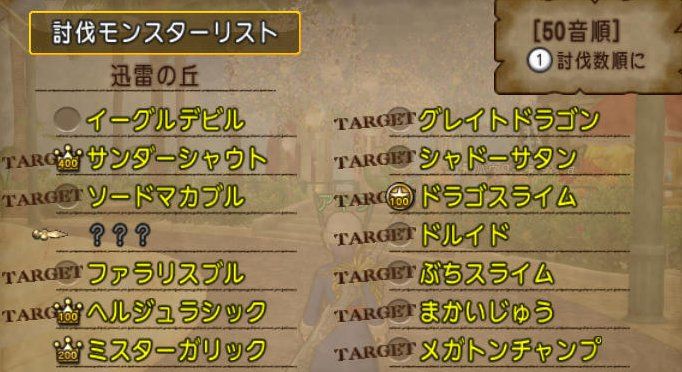 20170428討伐モンスターリスト1