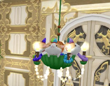 20170217三毛ねこシャンデリア